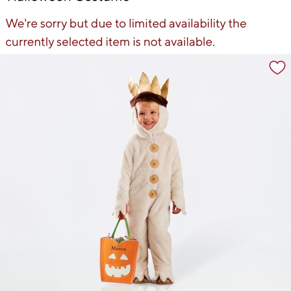 Pottery Barn Kids Max Costume - Where The Wild Things Are | Toddler Size - Picture 1 of 3